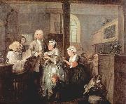 William Hogarth A Rake's Progress - Marriage France oil painting artist